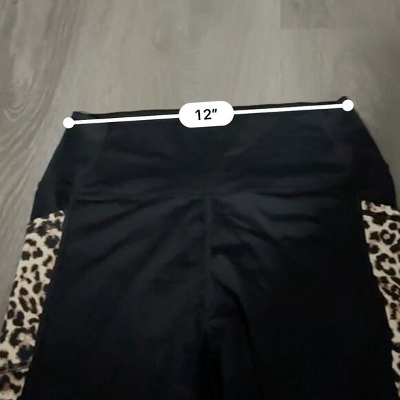 Zyia Active Brilliant Leopard Pocket High Rise Capri Animal Print Leggings‎ 6-8 - Picture 9 of 11